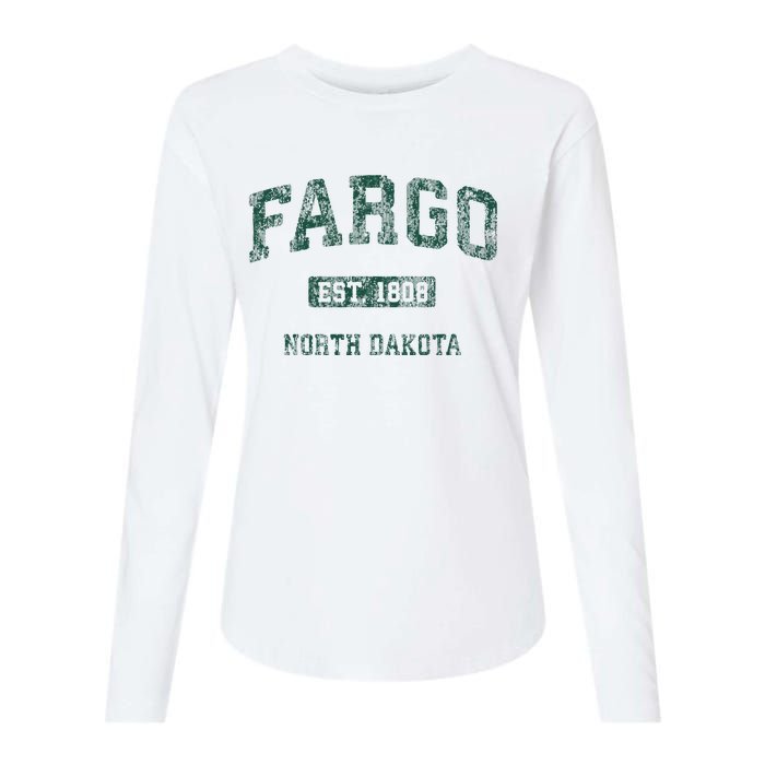 Fargo North Dakota Nd Womens Cotton Relaxed Long Sleeve T-Shirt