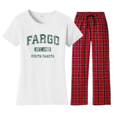 Fargo North Dakota Nd Women's Flannel Pajama Set