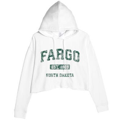 Fargo North Dakota Nd Crop Fleece Hoodie