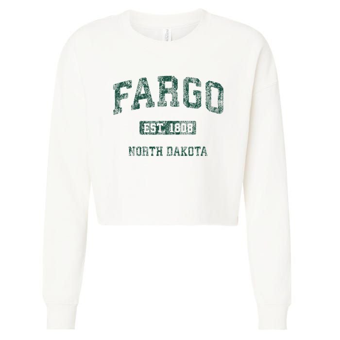 Fargo North Dakota Nd Cropped Pullover Crew