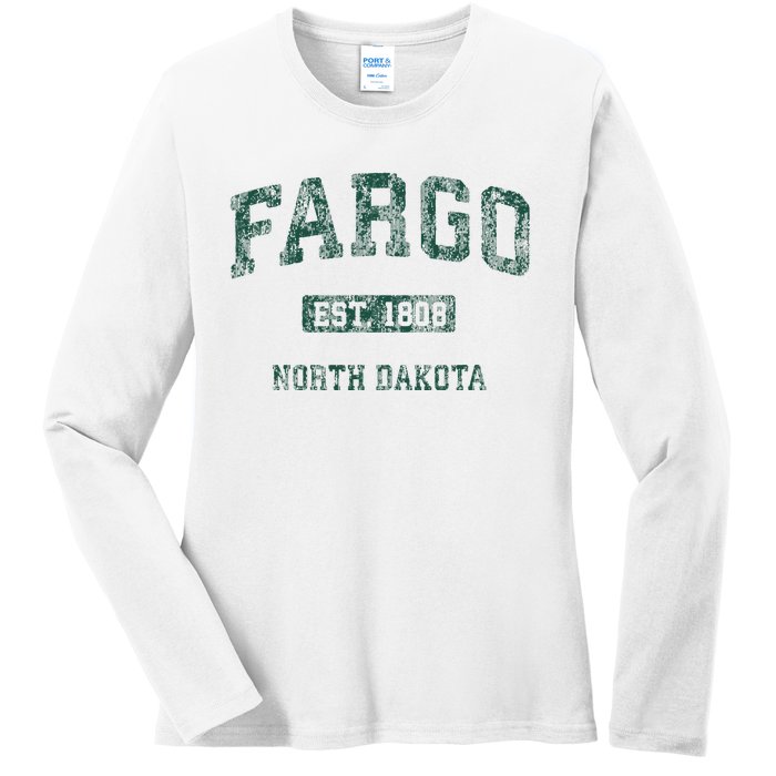 Fargo North Dakota Nd Ladies Long Sleeve Shirt