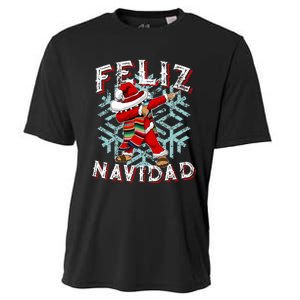 Feliz Navidad Dabbing Christmas Sombrero Cooling Performance Crew T-Shirt