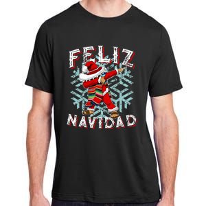 Feliz Navidad Dabbing Christmas Sombrero Adult ChromaSoft Performance T-Shirt