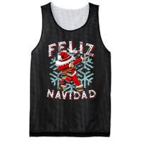 Feliz Navidad Dabbing Christmas Sombrero Mesh Reversible Basketball Jersey Tank