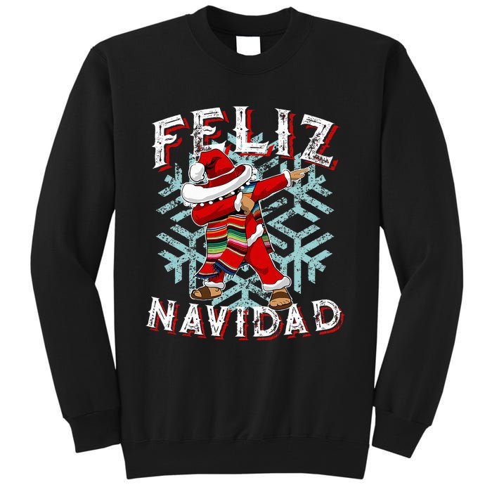 Feliz Navidad Dabbing Christmas Sombrero Tall Sweatshirt