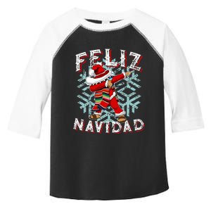 Feliz Navidad Dabbing Christmas Sombrero Toddler Fine Jersey T-Shirt