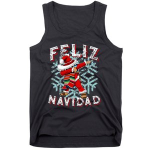 Feliz Navidad Dabbing Christmas Sombrero Tank Top