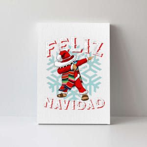 Feliz Navidad Dabbing Christmas Sombrero Canvas