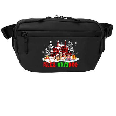 Feliz Navidad Dog Xmas Truck Three Santa Ger Shepherds Gift Crossbody Pack