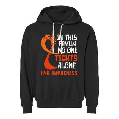 Functional Neurological Disorder Awareness Fnd Ribbon Family Garment-Dyed Fleece Hoodie
