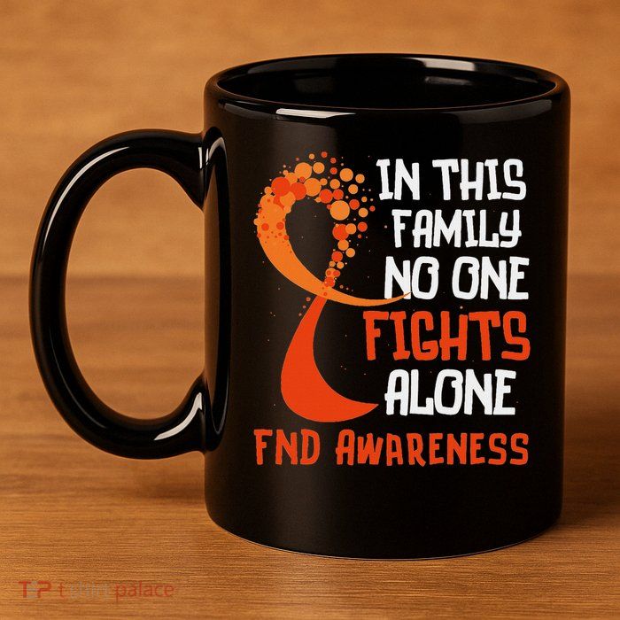 Functional Neurological Disorder Awareness Fnd Ribbon Family 11oz C Handle Ceramic Mug