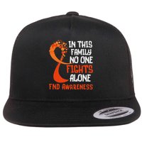 Functional Neurological Disorder Awareness Fnd Ribbon Family Flat Bill Trucker Hat