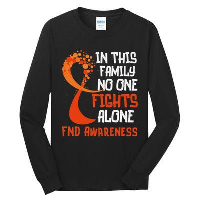 Functional Neurological Disorder Awareness Fnd Ribbon Family Tall Long Sleeve T-Shirt