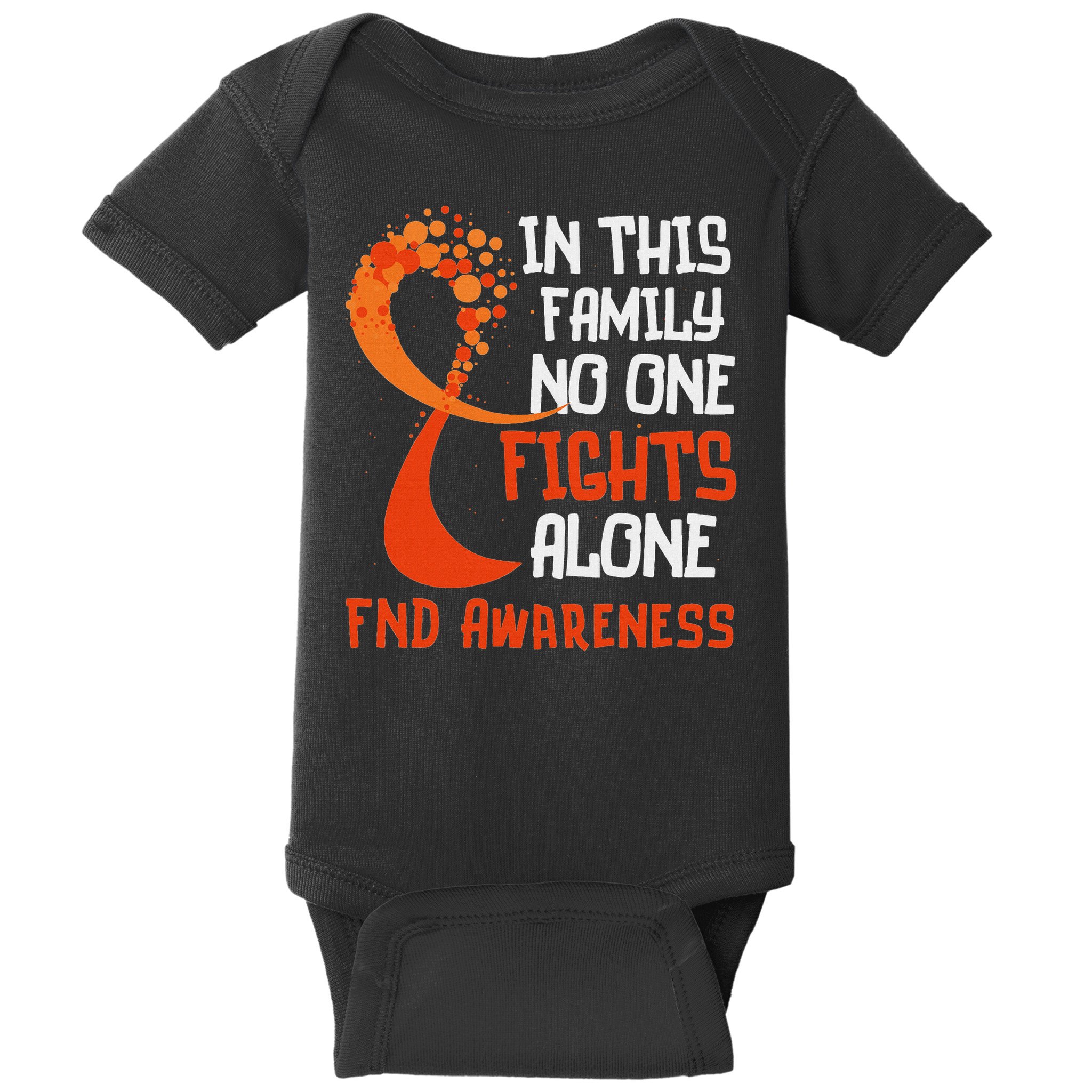 Functional Neurological Disorder Awareness Fnd Ribbon Family Baby Bodysuit