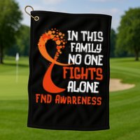 Functional Neurological Disorder Awareness Fnd Ribbon Family Golf Towel