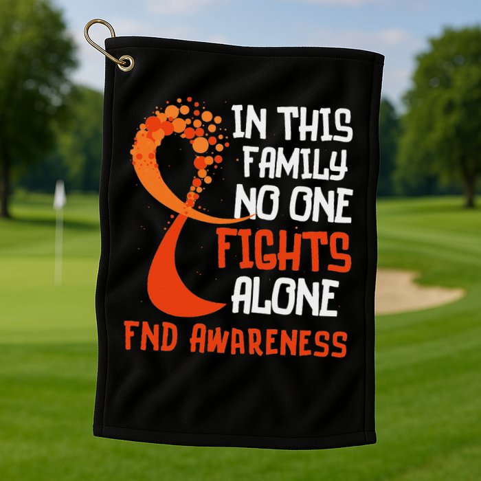 Functional Neurological Disorder Awareness Fnd Ribbon Family Golf Towel