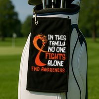 Functional Neurological Disorder Awareness Fnd Ribbon Family Golf Towel