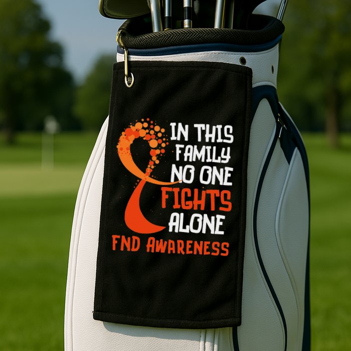 Functional Neurological Disorder Awareness Fnd Ribbon Family Golf Towel
