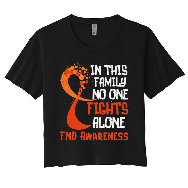 Functional Neurological Disorder Awareness Fnd Ribbon Family Crop Top