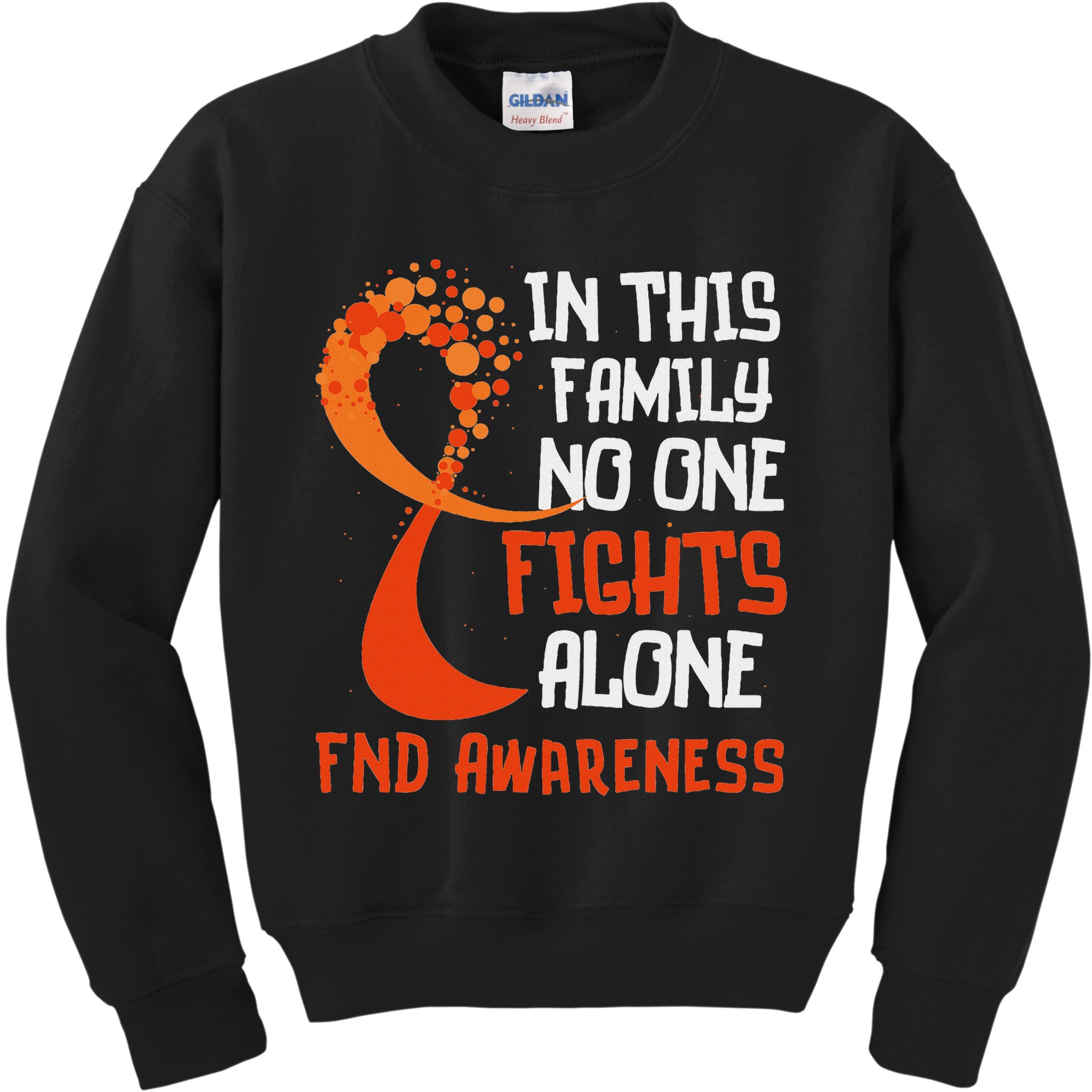Functional Neurological Disorder Awareness Fnd Ribbon Family Kids Sweatshirt