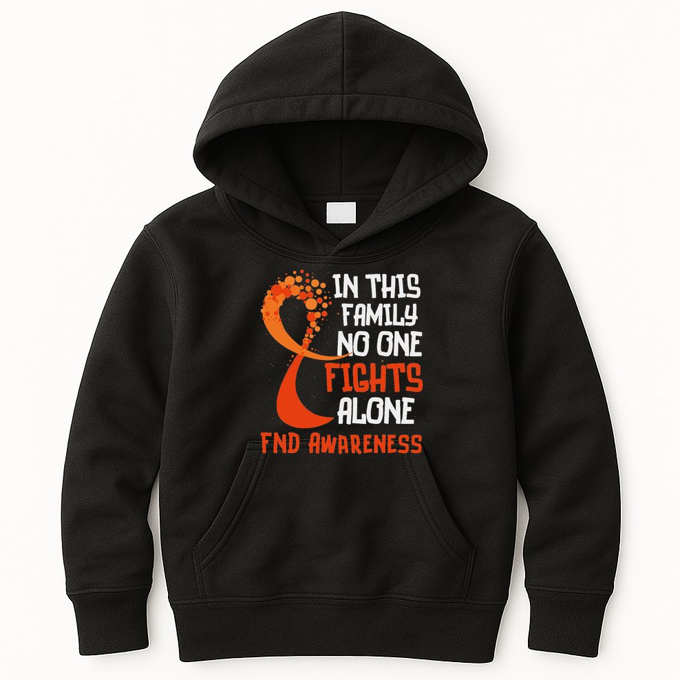 Functional Neurological Disorder Awareness Fnd Ribbon Family Kids Hoodie