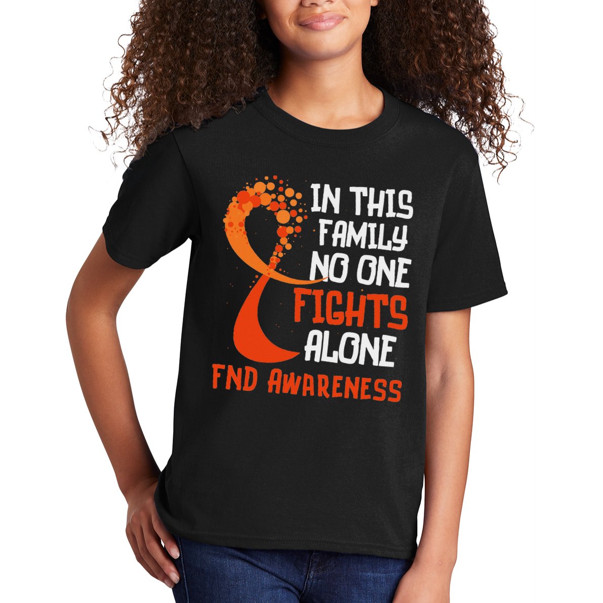 Functional Neurological Disorder Awareness Fnd Ribbon Family Kids T-Shirt