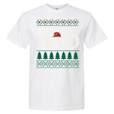 Feliz Navi Dad Spanish Father Ugly Christmas Style Gift Garment-Dyed Heavyweight T-Shirt