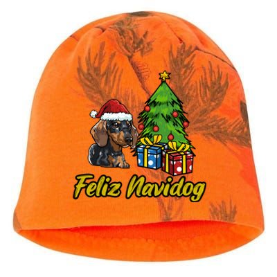 Feliz Navidog Dachshund Santa Hat Christmas Gift Kati - Camo Knit Beanie