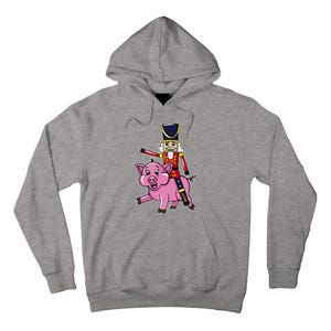 Funny Nutcracker Doll Riding Pig Lover Tall Hoodie