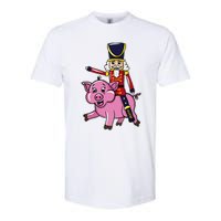 Funny Nutcracker Doll Riding Pig Lover Softstyle CVC T-Shirt