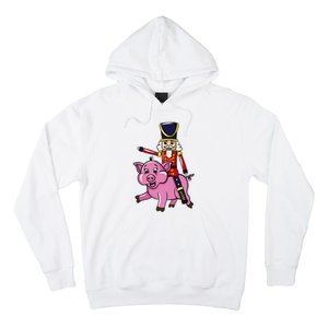 Funny Nutcracker Doll Riding Pig Lover Hoodie