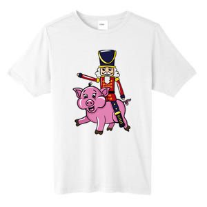 Funny Nutcracker Doll Riding Pig Lover Tall Fusion ChromaSoft Performance T-Shirt