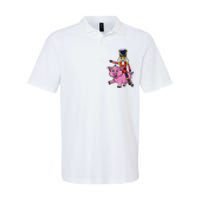 Funny Nutcracker Doll Riding Pig Lover Softstyle Adult Sport Polo