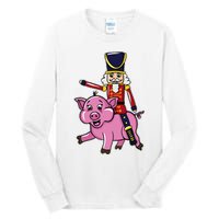 Funny Nutcracker Doll Riding Pig Lover Tall Long Sleeve T-Shirt