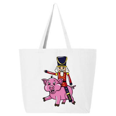 Funny Nutcracker Doll Riding Pig Lover 25L Jumbo Tote