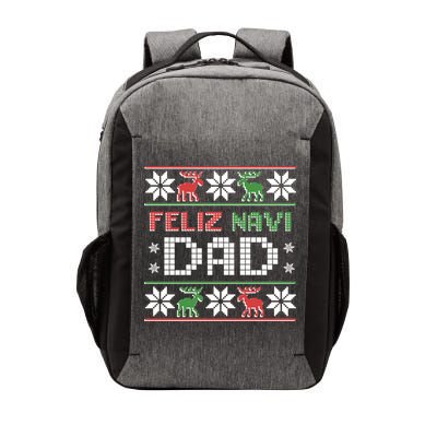 Feliz Navi Dad Navidad Funny Christmas Ugly Father Funny Gift Vector Backpack