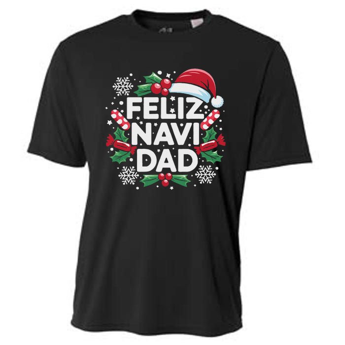 Feliz Navi Dad Joke Family Christmas Father Pajama Gift Cooling Performance Crew T-Shirt