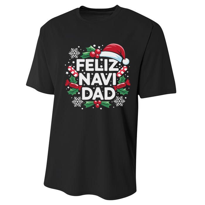 Feliz Navi Dad Joke Family Christmas Father Pajama Gift Performance Sprint T-Shirt