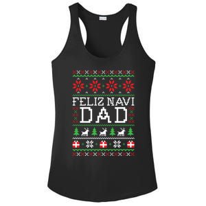 Feliz Navi Dad Ugly Christmas Sweatshirt Ladies PosiCharge Competitor Racerback Tank