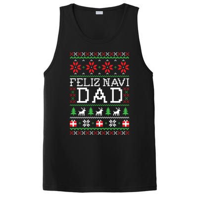 Feliz Navi Dad Ugly Christmas Sweatshirt PosiCharge Competitor Tank