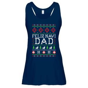 Feliz Navi Dad Ugly Christmas Sweatshirt Ladies Essential Flowy Tank