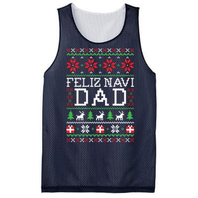 Feliz Navi Dad Ugly Christmas Sweatshirt Mesh Reversible Basketball Jersey Tank