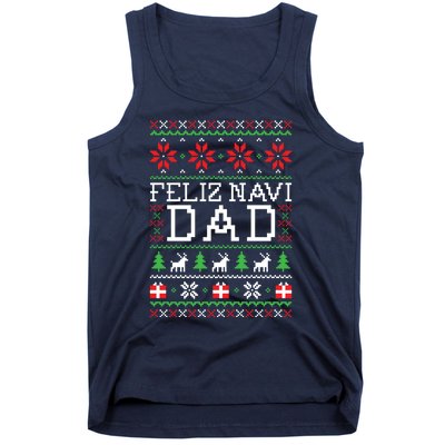 Feliz Navi Dad Ugly Christmas Sweatshirt Tank Top