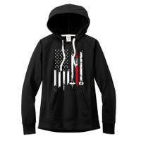 funny Nurse Day Gift Idea American Flag Women's Fleece Hoodie