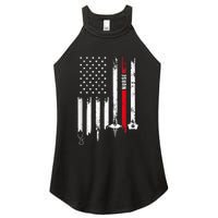 funny Nurse Day Gift Idea American Flag Women's Perfect Tri Rocker Tank