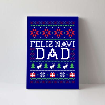 Feliz Navi Dad Ugly Christmas Gift Canvas