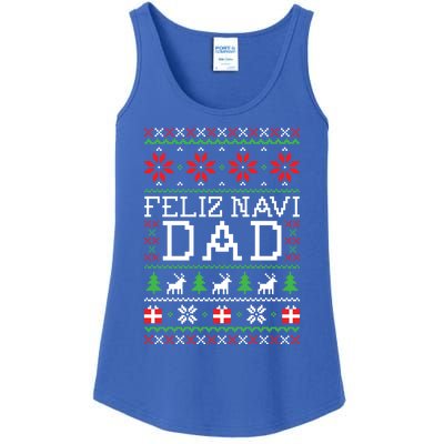 Feliz Navi Dad Ugly Christmas Gift Ladies Essential Tank