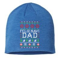 Feliz Navi Dad Ugly Christmas Gift Sustainable Beanie