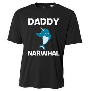 Funny Narwhal Dad Narwhale Sea Unicorn Fish Whale Cooling Performance Crew T-Shirt