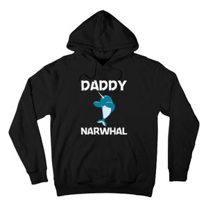 Funny Narwhal Dad Narwhale Sea Unicorn Fish Whale Hoodie